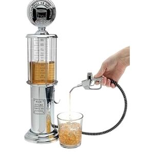 Godinger Fill 'Er Up High Octane Novelty Alcohol Dispenser 19" Tall Gas Pump